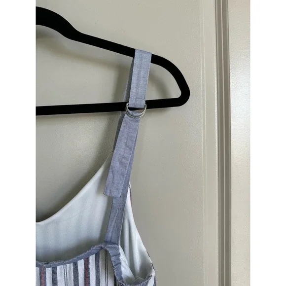 Doe & Rae Beachy Stripe Sleeveless Maxi Dress Sz. Small - Picture 4 of 9